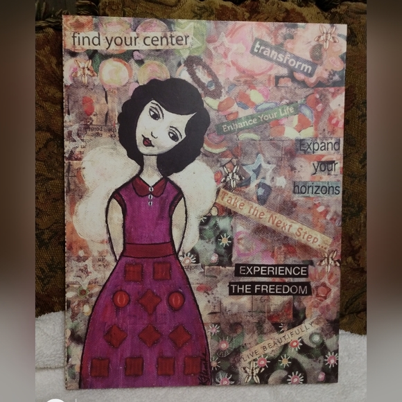 Limited edition Kimberly Flemke mixed media prints. Set of 2 - Picture 2 of 7